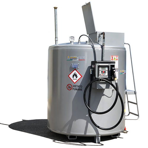 Cuba de almacenamiento de gasóleo - CUBE70 B.SMART - Demo Serbatoi - para distribución / de acero al carbono / cilíndrica