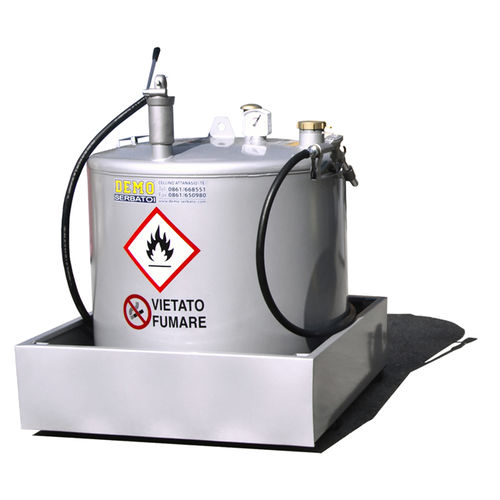 Cuba de almacenamiento de gasóleo - MINITANK 500 - Demo Serbatoi - de acero al carbono / cilíndrica / vertical