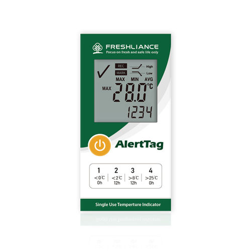 Indicador y controlador de temperatura - AlertTag T10 - Zhengzhou Freshliance Electronics Corp.,Ltd - visualizador LCD / portátil / con alarma