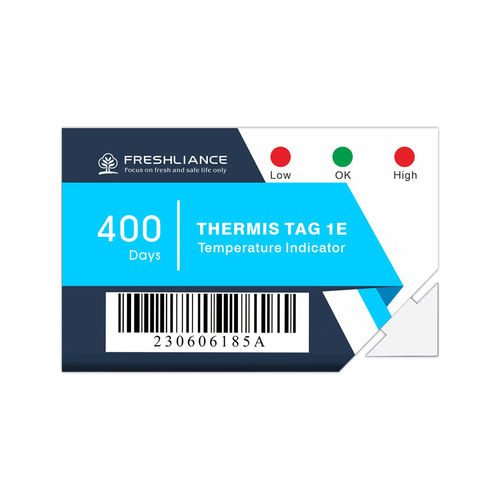 Indicador de temperatura - Thermis Tag 1E - Zhengzhou Freshliance Electronics Corp.,Ltd - LED / alimentado por batería / irreversible