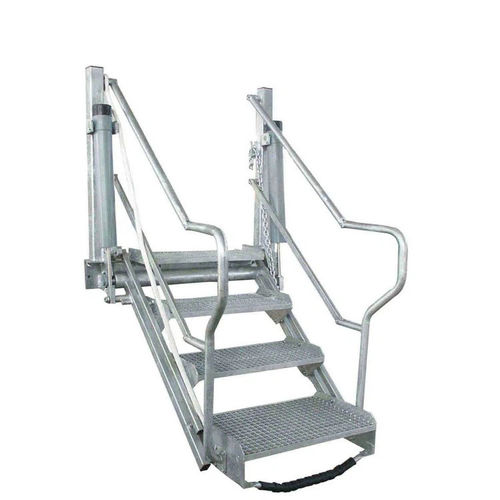 Escalera abatible - Shenzhen Autoware - metálica / con baranda
