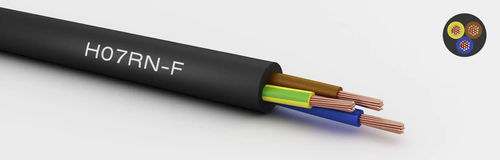 Cable eléctrico de alimentación - H07RN-F - Derulcable (Shanghai) Co., Ltd - industrial / para uso exterior / 3 conductores