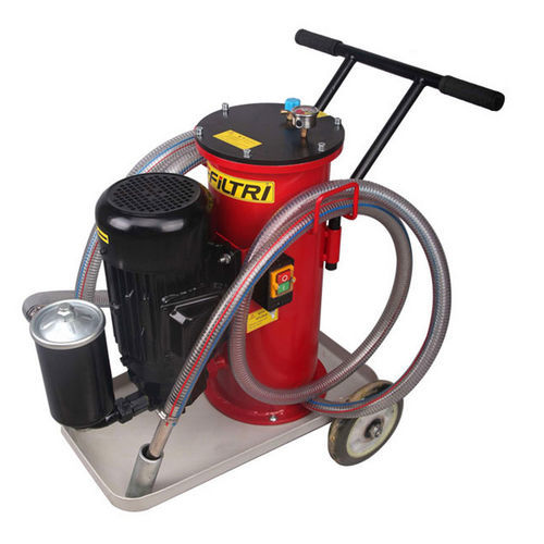 Carro de transporte - DLYJ series - Xinxiang Dongfeng Filter Technology Co., Ltd. - de metal / con plataforma / con ruedas giratorias