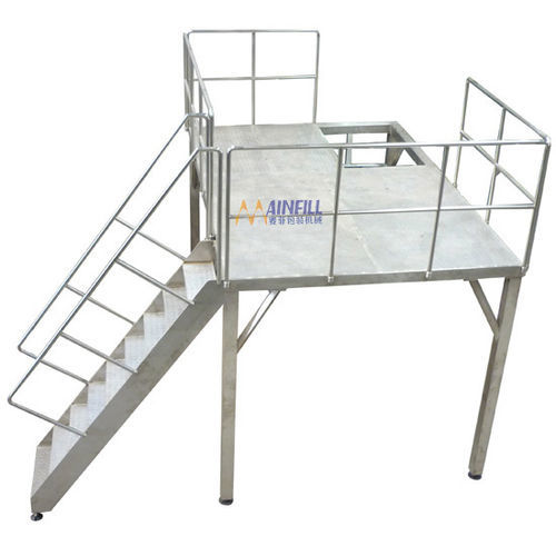 Plataforma de trabajo - JIAXING MAINFILL Packaging Machinery Co.,Ltd - de acceso / con barandilla de seguridad