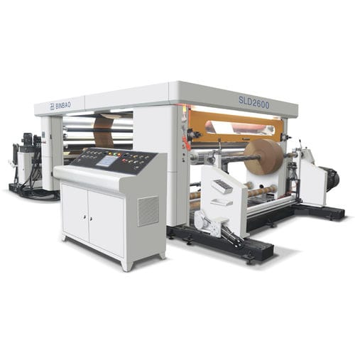 Enrollador-desenrollador de papel - SLD - Wenzhou Binbao Machinery - automático / de rodillos