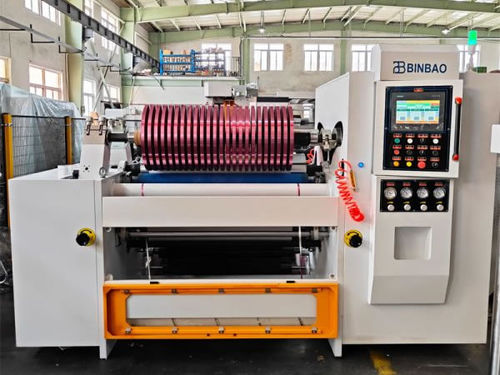 Cortadora rebobinadora para hojas de aluminio - SLB  - Wenzhou Binbao Machinery - para embalajes / para la industria