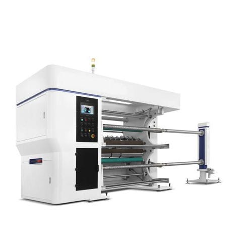 Cortadora rebobinadora automática - SLC - Wenzhou Binbao Machinery - para films de plástico / para hojas de aluminio