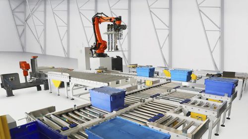 Almacén semiautomático vertical - Soft Robot Tech Co.,Ltd - para losas de granito / para losas de piedra / de losas de mármol