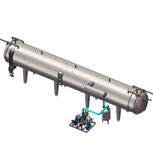 Secador de vacío - Wenzhou Jinbang Light Ind Machinery Co., Ltd - de vapor sobrecalentado / continuo / para la industria agroalimentaria
