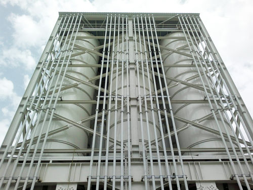 Planta de producción para el sector de la construcción - TOWER DRYMIX - Varlik Makina Sanayi İç ve Dış Tic. A.Ş. - funcionamiento vertical