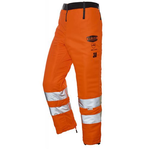 Pantalón de trabajo - GLOW - Solidur - de alta visibilidad / de poliéster / amarillo