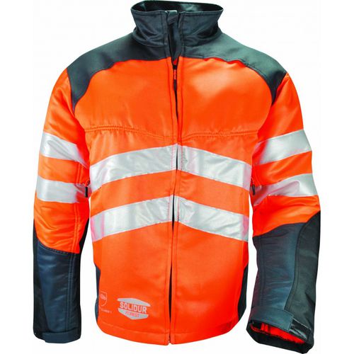 Chaqueta de trabajo - GLOW - Solidur - de alta visibilidad / de poliéster / naranja