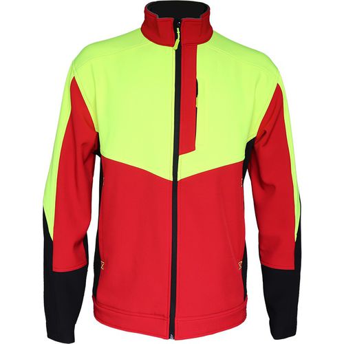 Chaqueta de trabajo - ODON - Solidur - de poliéster / de elastano / roja
