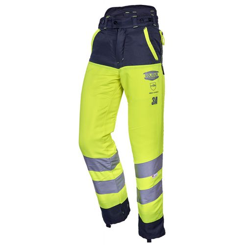 Pantalón de trabajo - GLOW - Solidur - de alta visibilidad / anticortes / de poliéster