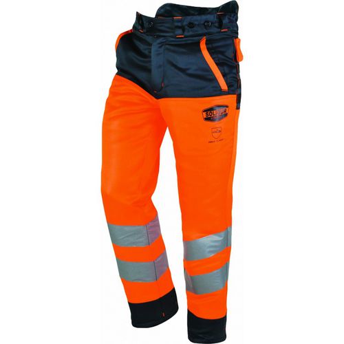 Pantalón de trabajo - GLOW - Solidur - de alta visibilidad / anticortes / de poliéster