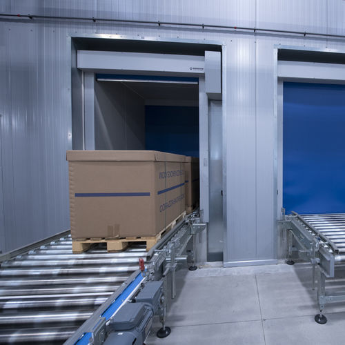 Puerta enrollable - Moreschi Chiusure Industriali S.r.l. - de metal / para interior / para sistema transportador