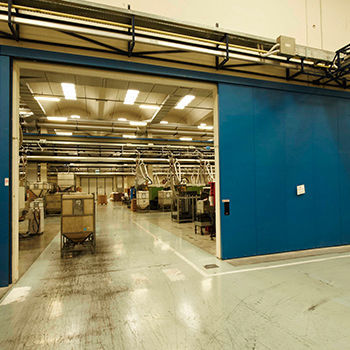Puerta corredera - SCSTF - Moreschi Chiusure Industriali S.r.l. - de acero / para interior / cortafuegos