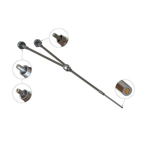 Arnés de cables eléctricos de fibras ópticas multimodo - SEDI ATI - recto / de fibras múltiples / para aplicaciones aeroespaciales