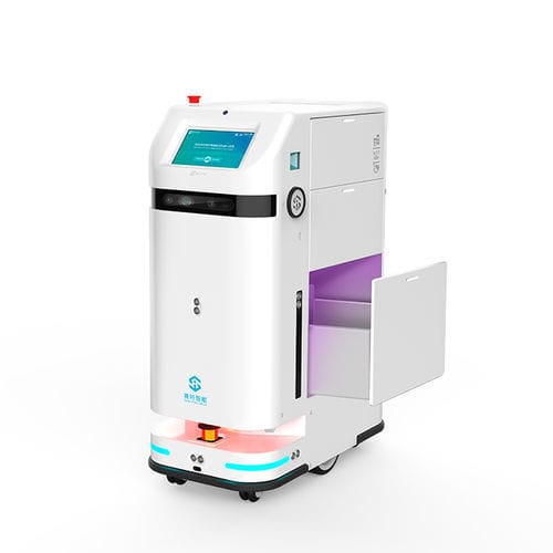 Robot de entrega de medicamentos - A1 - GUANGZHOU SAITE INTELLIGENT TECHNOLOGY CO., LTD. - para hospital / con ruedas / autónomo