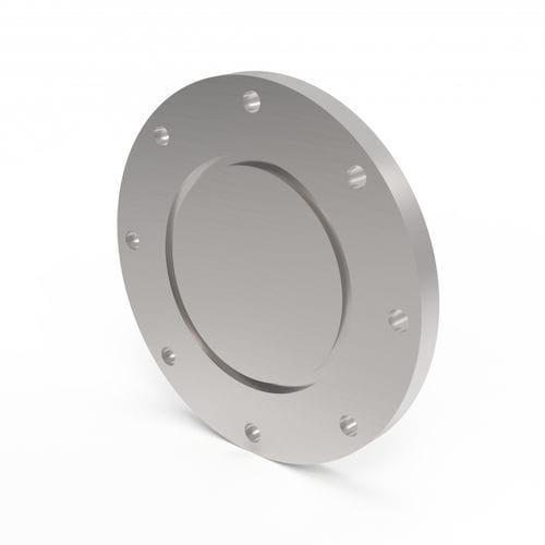 Brida de acero inoxidable - ISO100FBK-304 - VACOM - fija / ciega