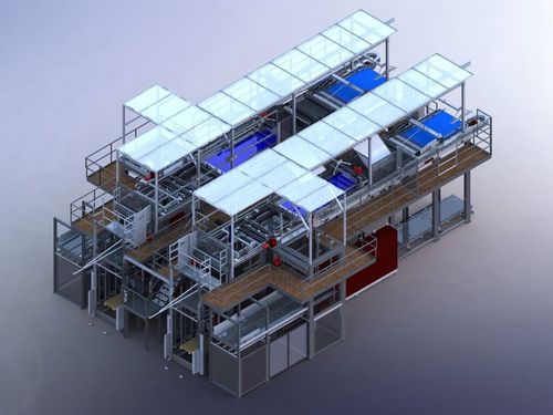 Línea de paletización y envasado - NSM MAGNETTECHNIK GmbH