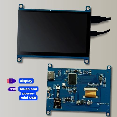 Módulo de visualización 5" - TBF050HD-01C - TAILOR PIXELS TECHNOLOGY CO., LTD. - IPS / con pantalla táctil capacitiva / 800 x 480