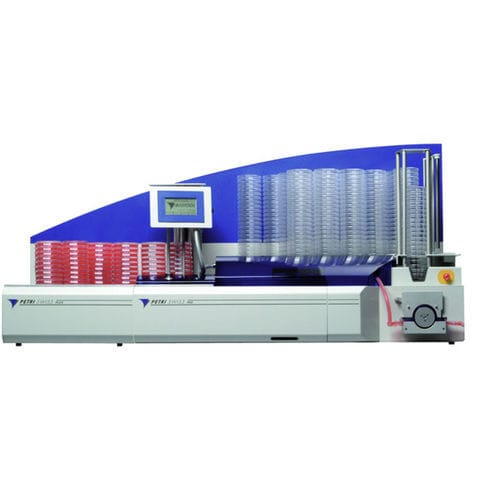 Sistema de llenado para placas de Petri - PetriSwiss PS 900 - Biotool Swiss AG - automático / con pedal / para líquido