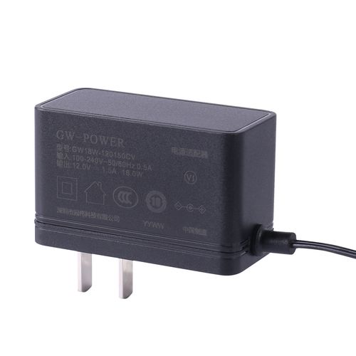 Alimentación eléctrica enchufable - GW18W series - Shenzhen K-TECH Technology Co., Ltd. - AC/DC / con protección contra cortocircuitos / con protección de sobreintensidad