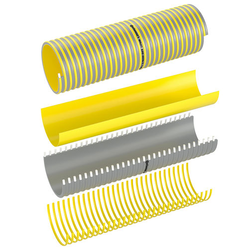 Manguera para productos alimentarios - 911074 - MERLETT - para polvo abrasivo / de PVC / de PU