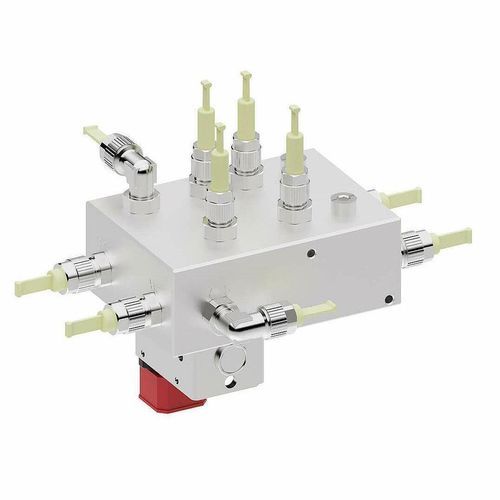 Manifold multivía - AVS Römer - de acero inoxidable / para gas / de conexión múltiple