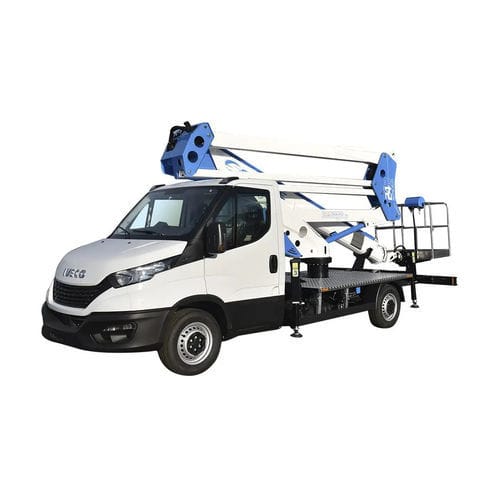 Cesta articulada montada sobre camión - ForSte 24D SPEED - Socageworld - eléctrica / hidráulica / para uso exterior