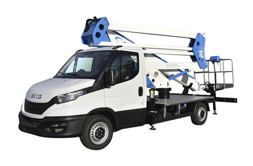 Cesta articulada montada sobre camión - forSte 27D SPEED - Socageworld - eléctrica / hidráulica / para uso exterior