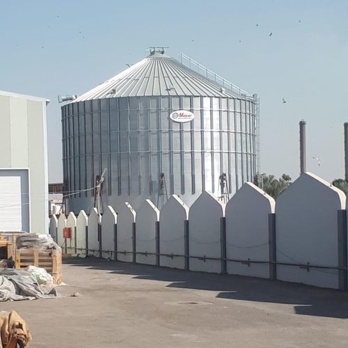 Silo con fondo plano - Yaşar Makine - para cereales / de chapa