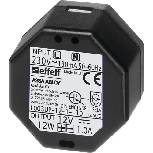 Alimentación eléctrica en riel DIN - 1003 - effeff - AC/DC / de salida simple / monofásica