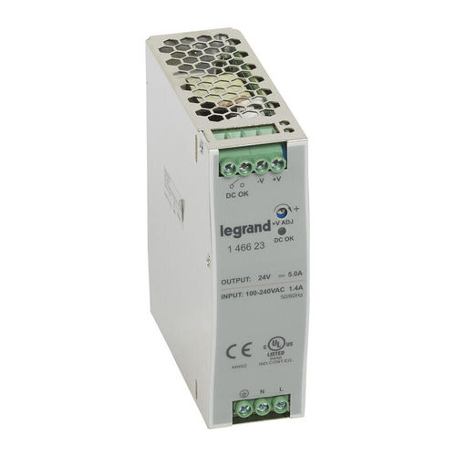 Alimentación eléctrica en riel DIN - 1 466 23 - Legrand - AC/DC / estabilizada / conmutada