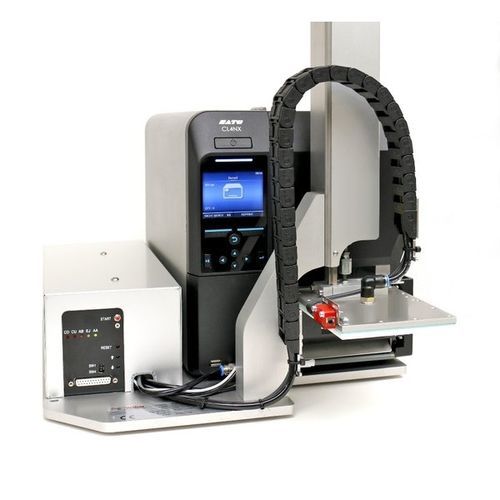 Máquina de impresión-colocación de etiquetas de transferencia térmica - Legi-Air 2050 - Bluhm Systeme GmbH - para embalajes / para componentes electrónicos / automática