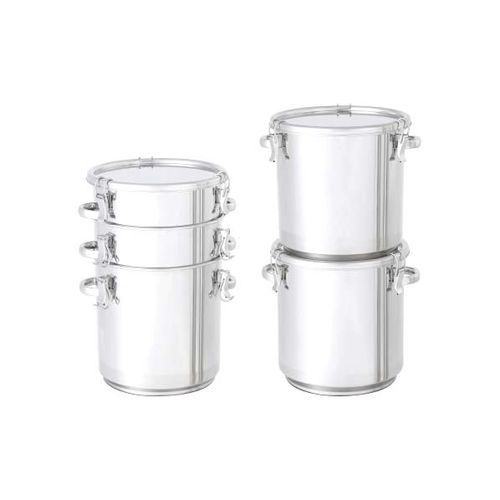 Depósito de almacenaje - TP-CTH-STA series - MONOVATE Co., Ltd. - para líquido / de acero inoxidable / cilíndrico