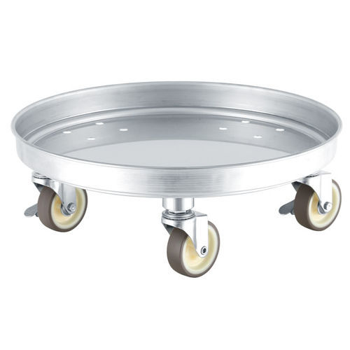 Plataforma rodante portacubetas - KMS-STA series - MONOVATE Co., Ltd. - de metal / para paso