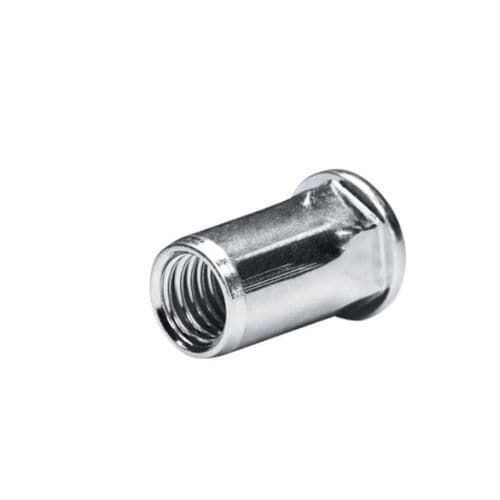 Tuerca semihexagonal - 7550410200-74 - Goebel Group - autoinsertable remachable / de acero inoxidable / de cabeza plana