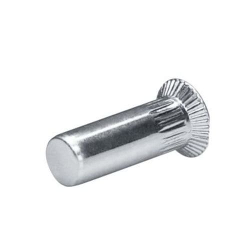 Tuerca moleteada - 7551011010-74 - Goebel Group - autoinsertable remachable / de acero inoxidable / de cabeza avellanada