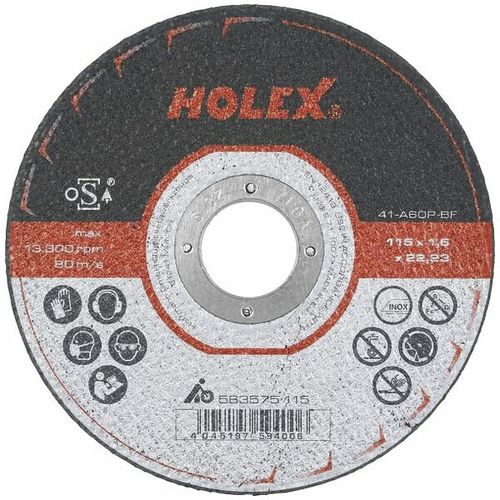 Disco tronzador para acero inoxidable - 563575 - HOLEX - de acero / fino