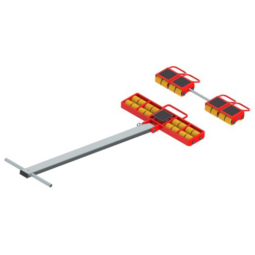 Rodador para carga pesada - ECO-Skate MINI (PU) M50L + M50S 10to - HTS Hydraulische Transportsysteme GmbH - para transporte / manual / rotativo