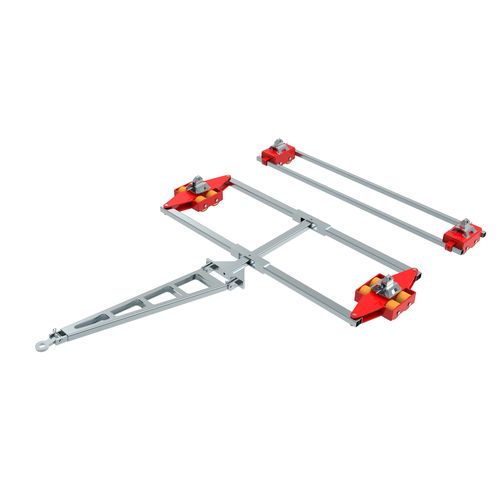 Rodador para carga pesada - ECO-Skate ISOCON ICX16D + ICX16S 32to - HTS Hydraulische Transportsysteme GmbH - para transporte / para contenedores / para 4 puntos de carga