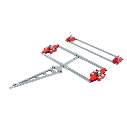 Rodador para carga pesada - ECO-Skate ISOCON ICXN20D + ICXN20S 40to - HTS Hydraulische Transportsysteme GmbH - para transporte / para contenedores / para 4 puntos de carga