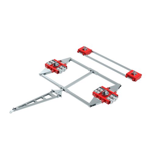 Rodador para carga pesada - ECO-Skate ISOCON ICXN40D + ICXN40S 80to - HTS Hydraulische Transportsysteme GmbH - para transporte / para contenedores / para 4 puntos de carga
