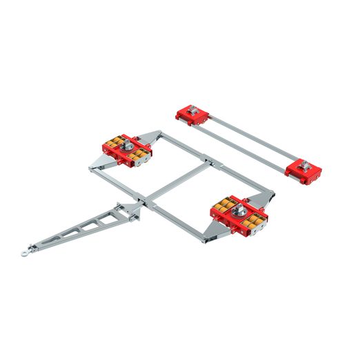 Rodador para carga pesada - ECO-Skate ISOCON ICX32D + ICX32S 64to  - HTS Hydraulische Transportsysteme GmbH - para transporte / para contenedores / para 4 puntos de carga