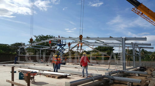 Hangar modular - CUALIMETAL - prefabricado / industrial / de chapa