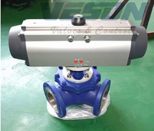 Actuador para válvula neumático - VS-105DA-3P - pneumaticairactuator.com - rotativo / de doble efecto / con 3 posiciones