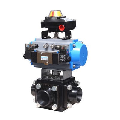 Válvula de bola - pneumaticairactuator.com - neumática / de mezcla / de aislamiento
