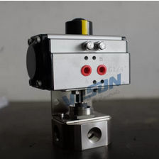 Válvula de bola - VS-063DA - pneumaticairactuator.com - neumática / para aire / de acero inoxidable